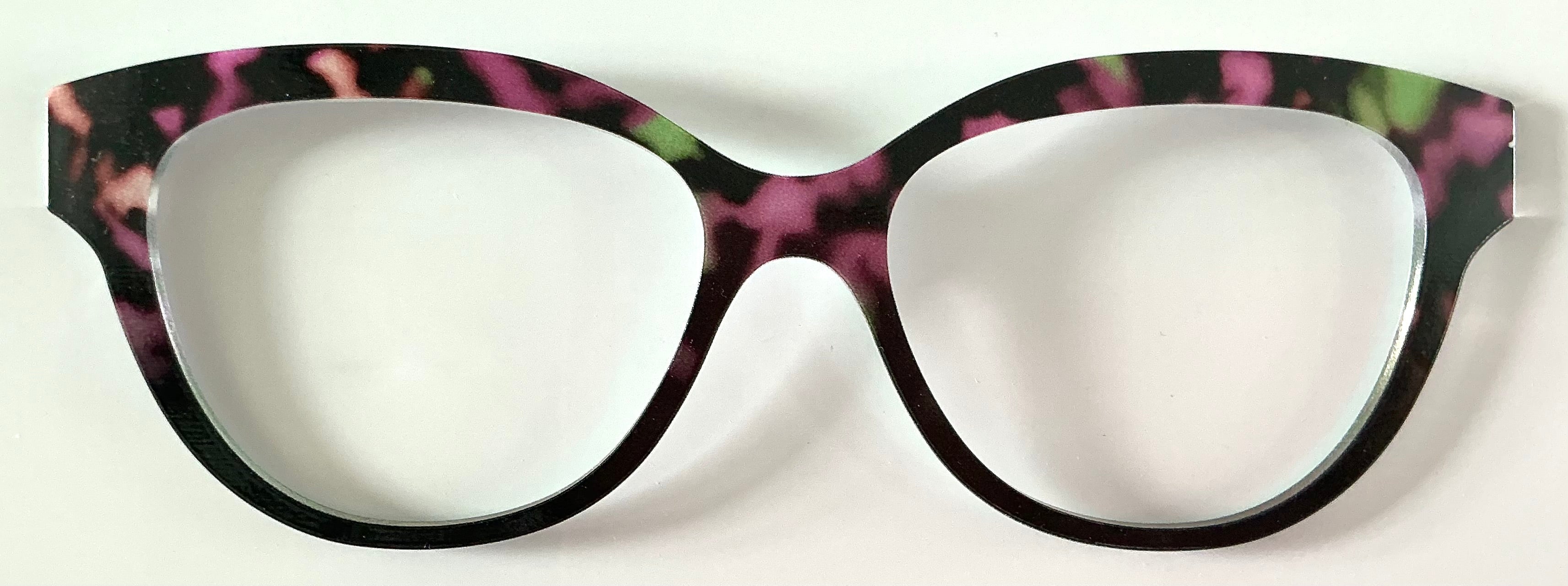 PAIR Quinn Topper; purple/lime green tort to black fade