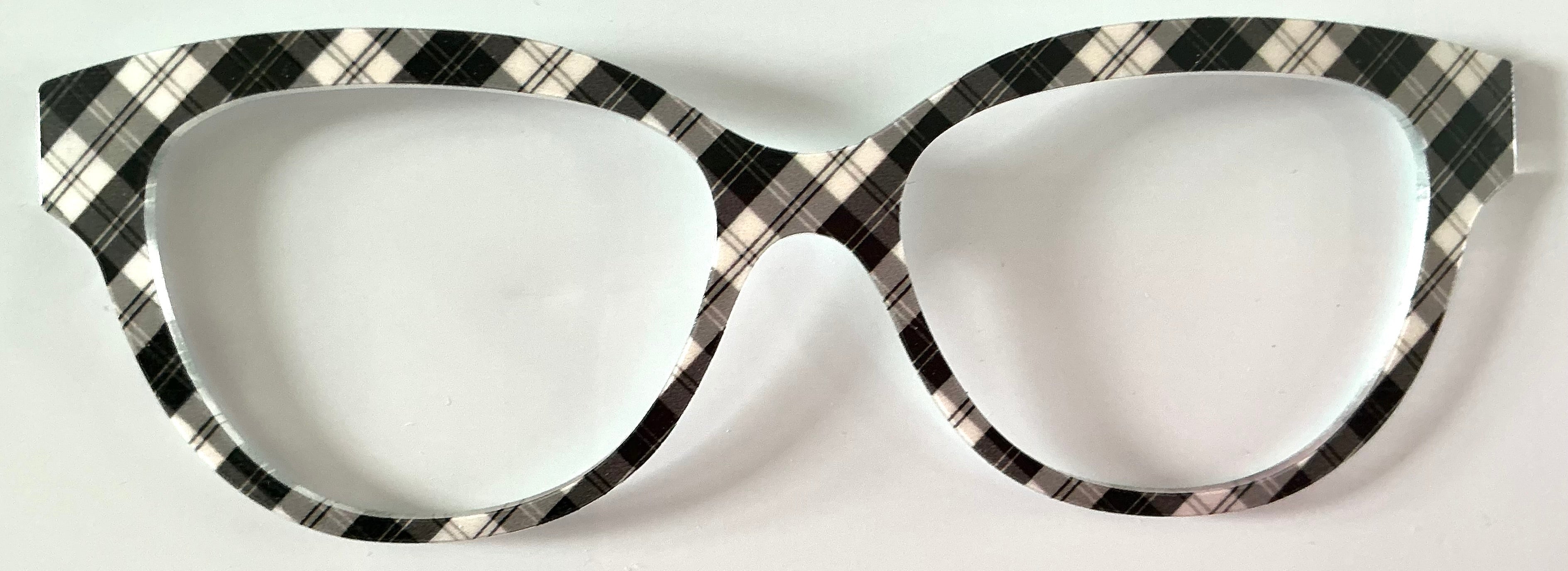 PAIR Quinn Topper; black and white plaid