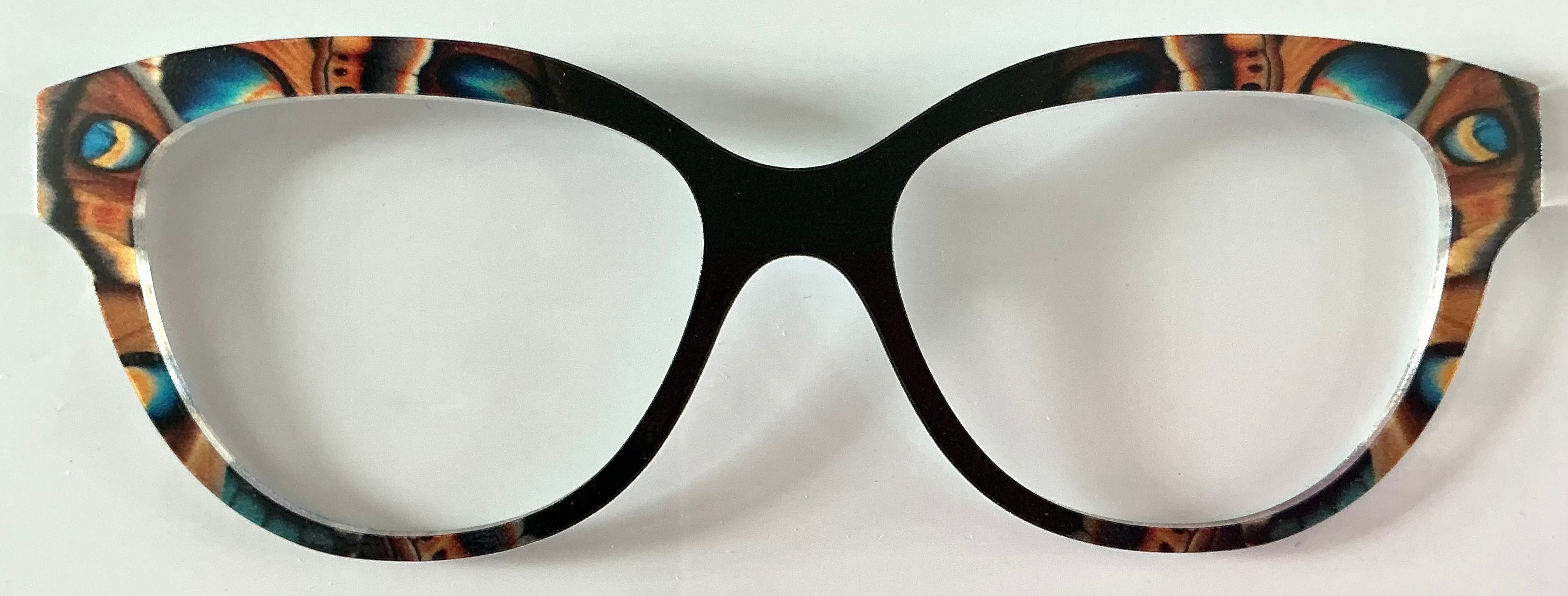 PAIR Quinn Topper; brown moth to black vertical fade