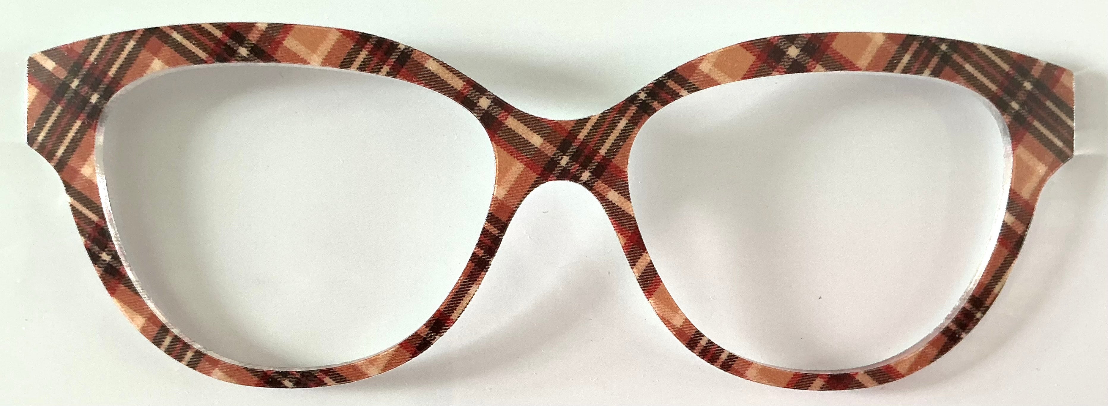 PAIR Quinn Topper; brown plaid