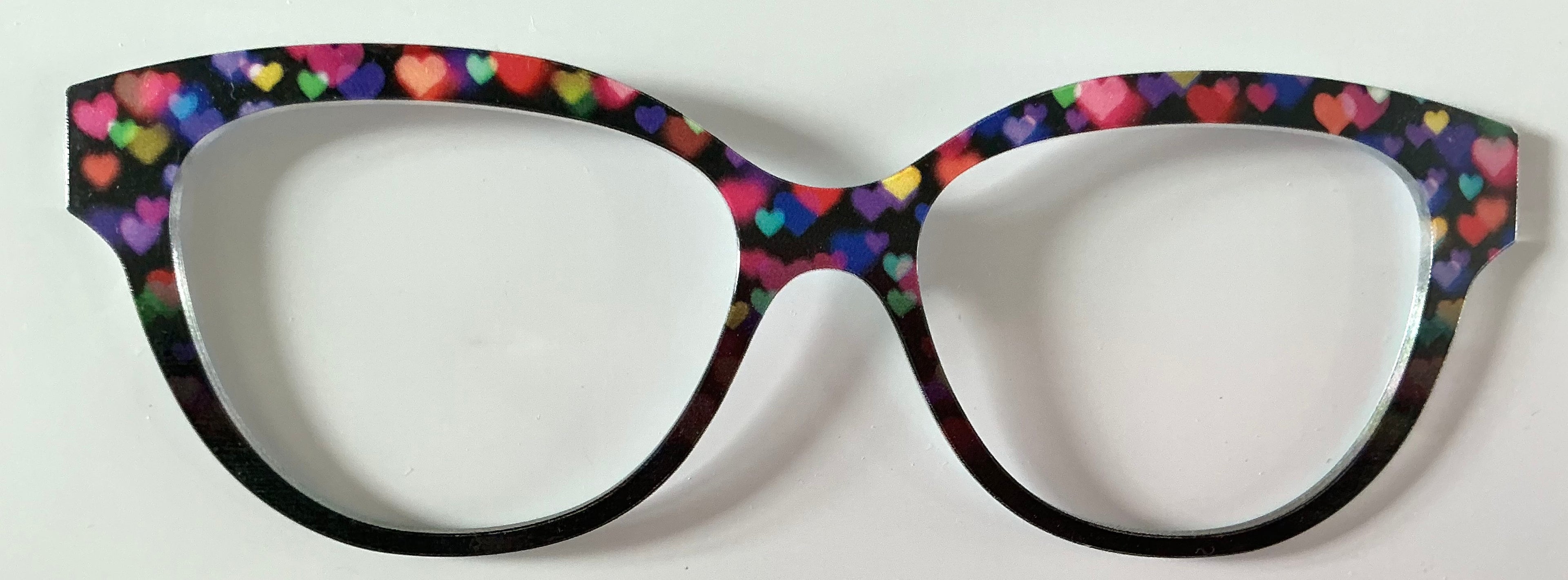 PAIR Quinn Topper; rainbow bokeh hearts to black fade