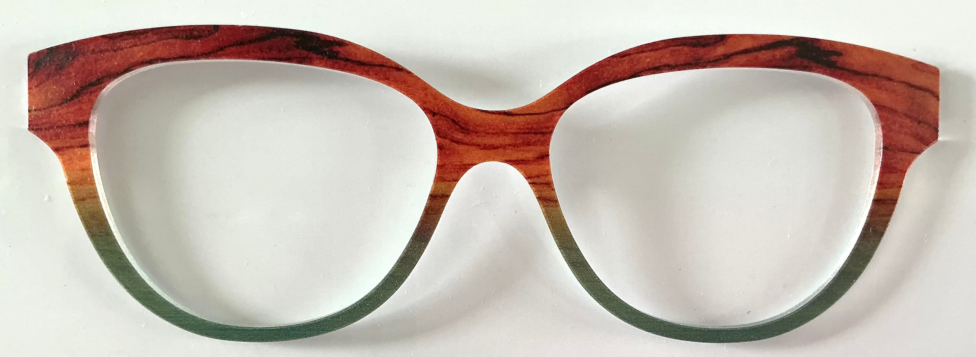 PAIR Quinn Topper; wood to sage green fade