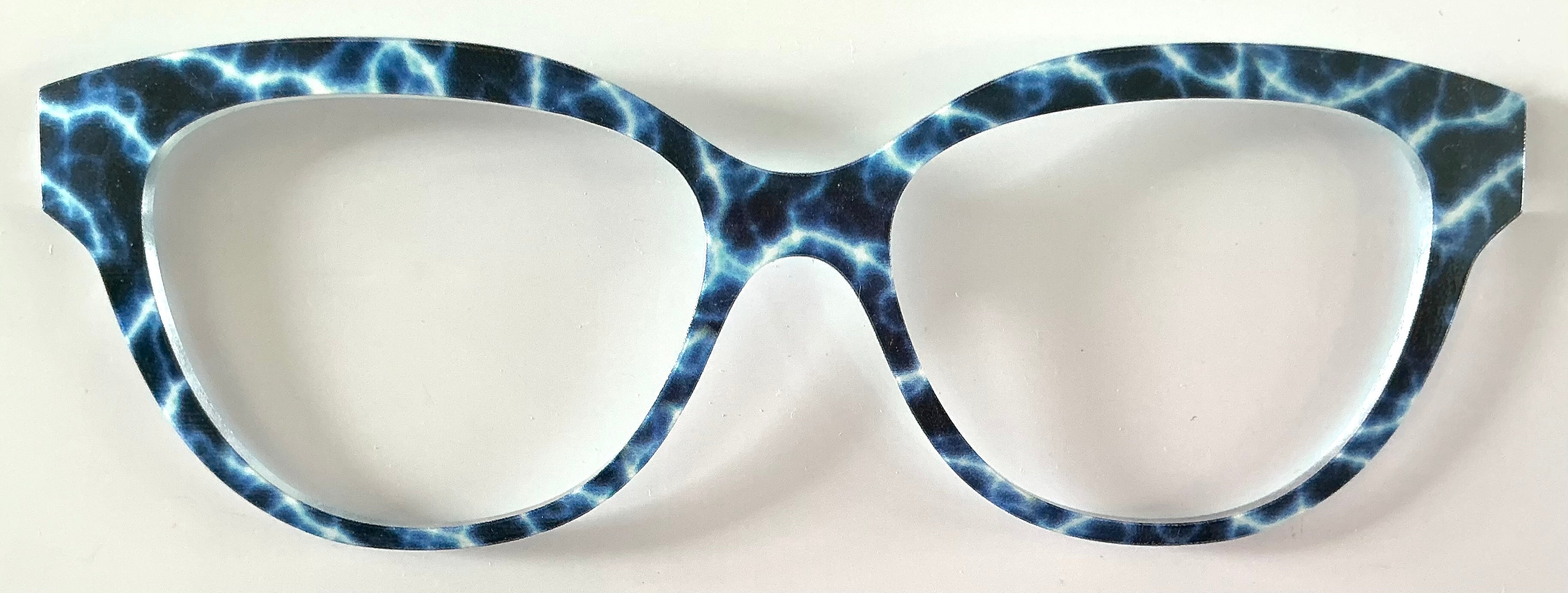 PAIR Quinn Topper; blue lightening  bolts