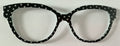 PAIR Quinn Topper; silver dots on black