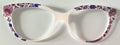 PAIR Quinn Topper; blue and purple paisley to vertical white fade