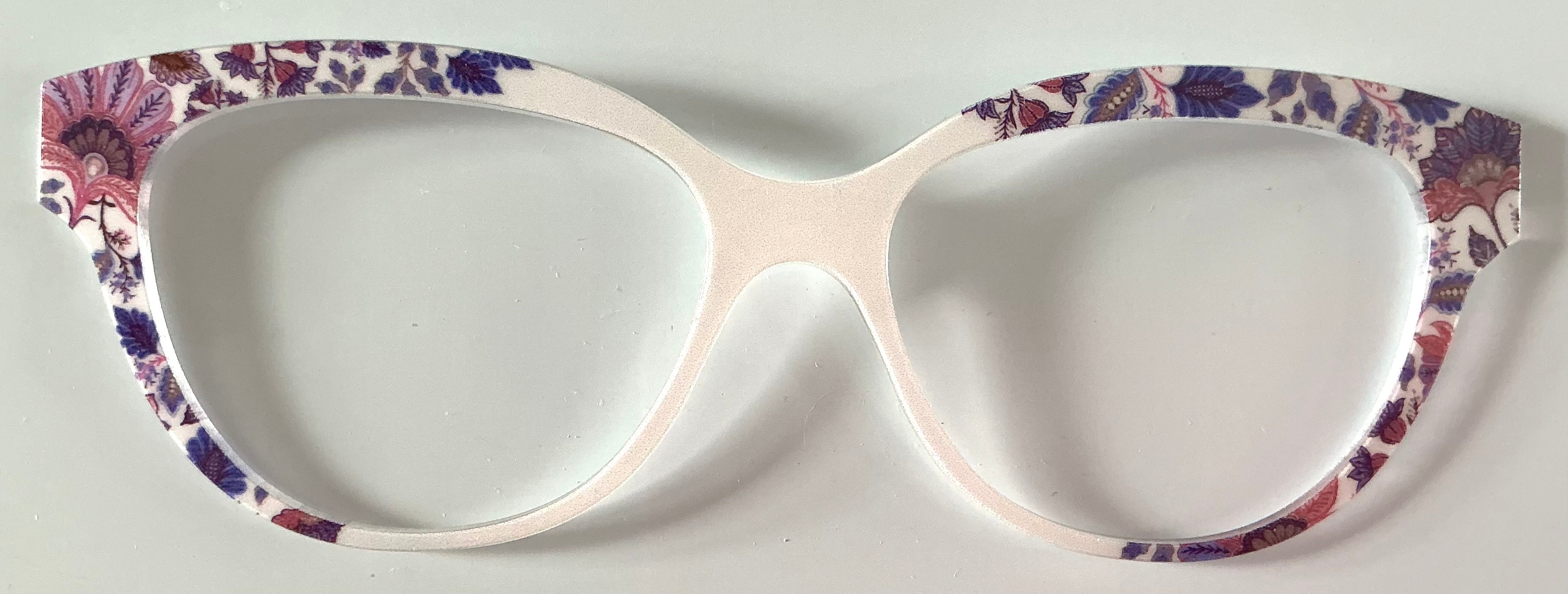 PAIR Quinn Topper; blue and purple paisley to vertical white fade
