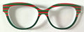 PAIR Quinn Topper; red and green stripes/dark green split