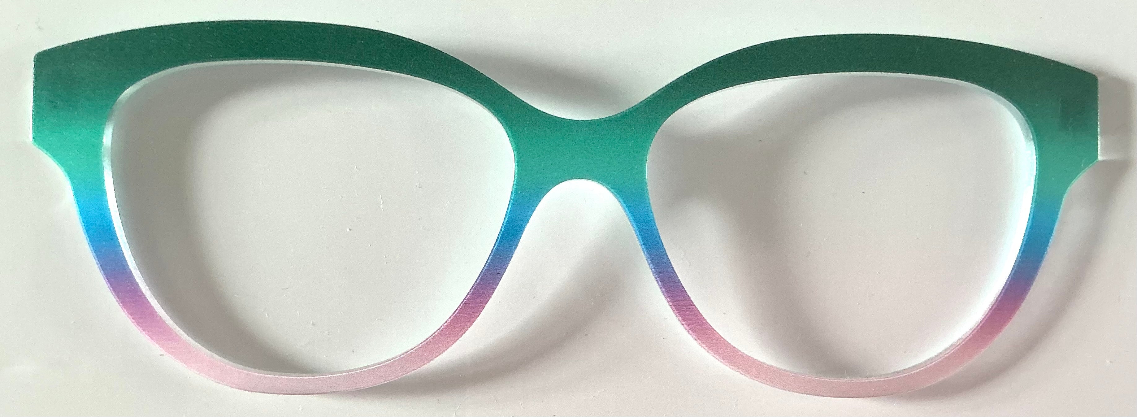 PAIR Quinn Topper; green/blue/pink gradient