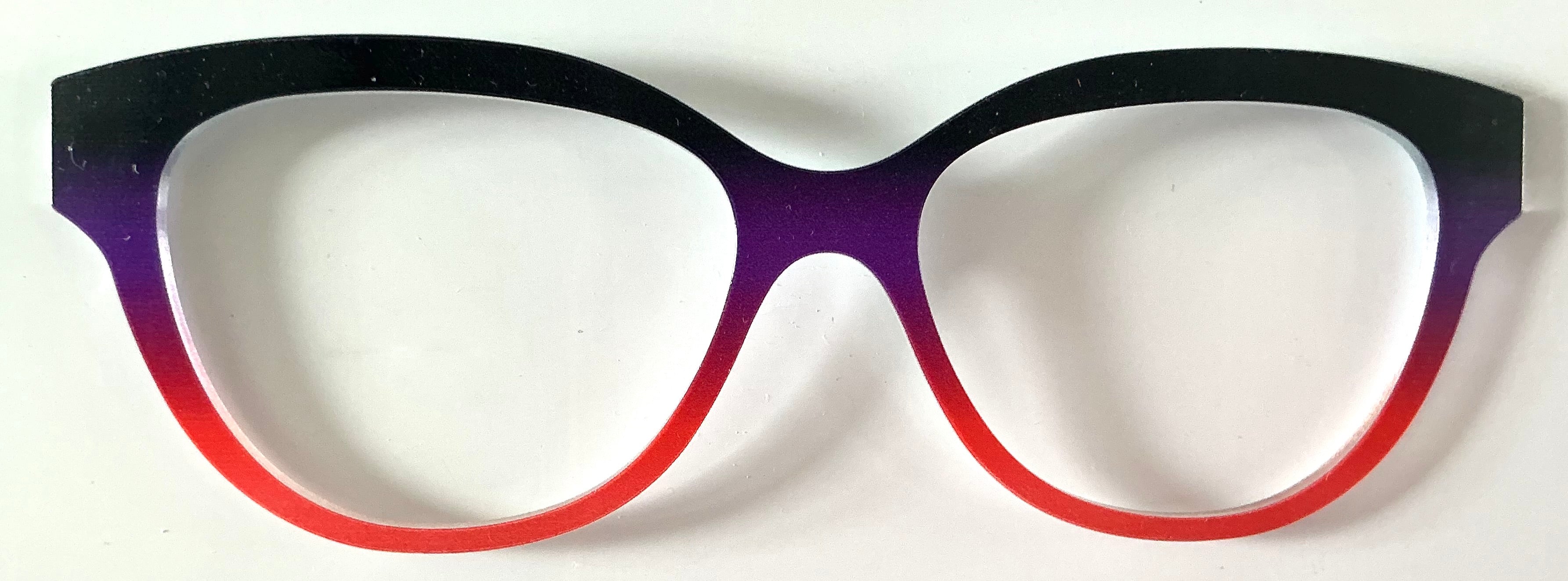 PAIR Quinn Topper; black/purple/red gradient