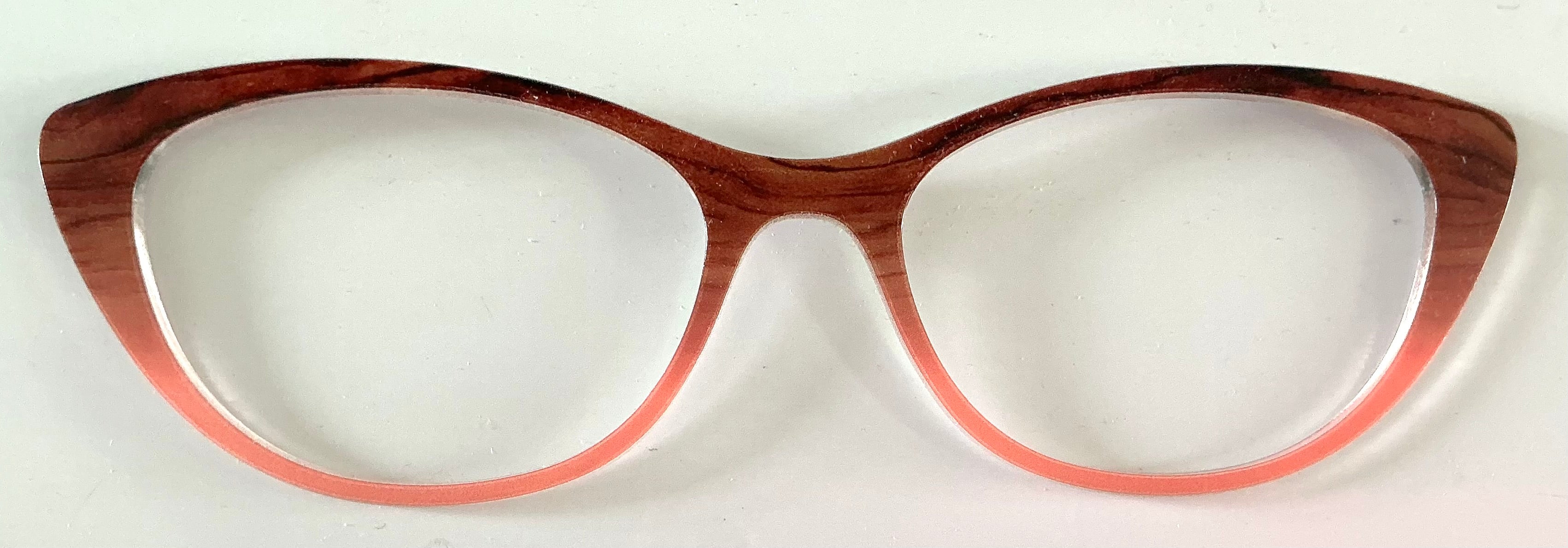 PAIR Ella Topper; wood to salmon fade
