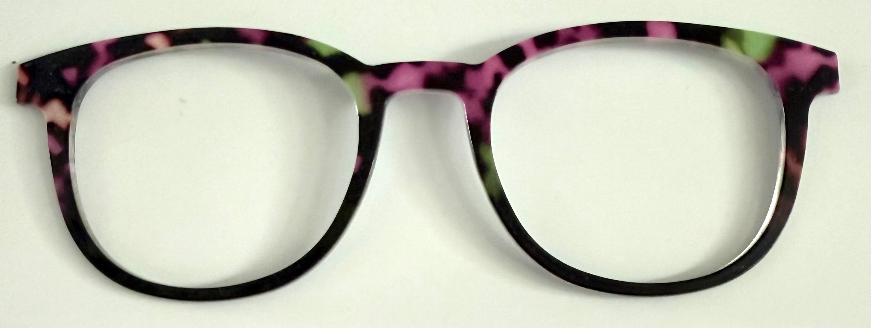 PAIR Reese Topper; lime green and purple tort to black fade