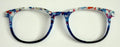 PAIR Reese Topper; red/white/and blue confetti to navy fade