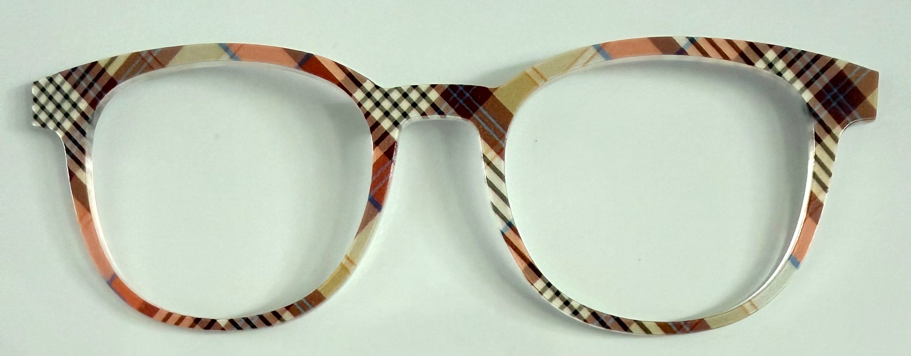 PAIR Reese Topper; brown toned plaid