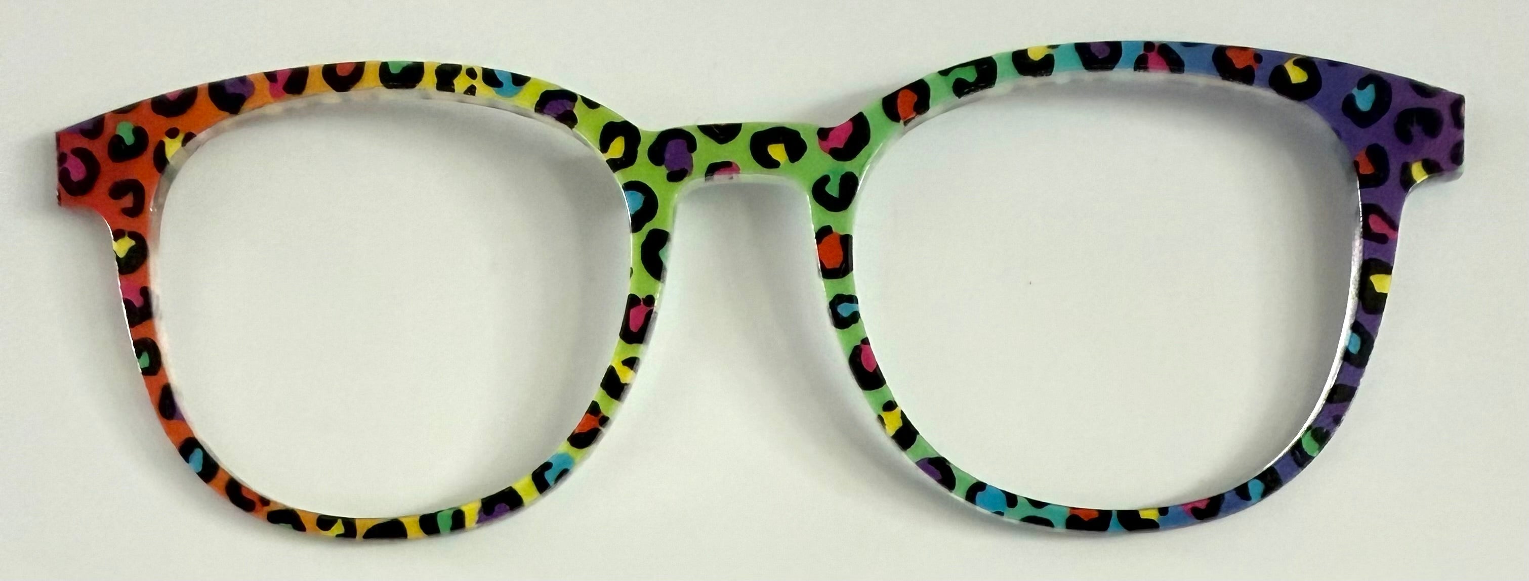 PAIR Reese Topper; rainbow animal print