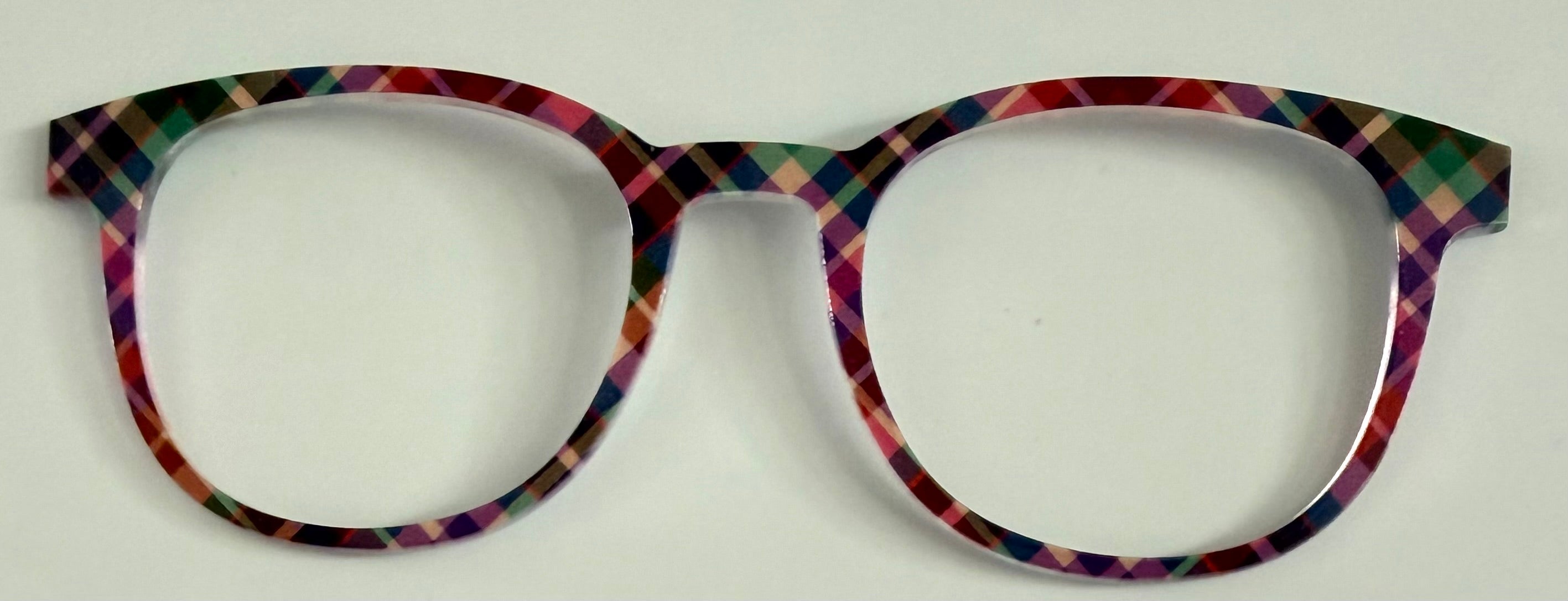 PAIR Reese Topper; pink and purple plaid