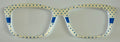 Kirby Topper; hybrid; blue polka dots with stripe