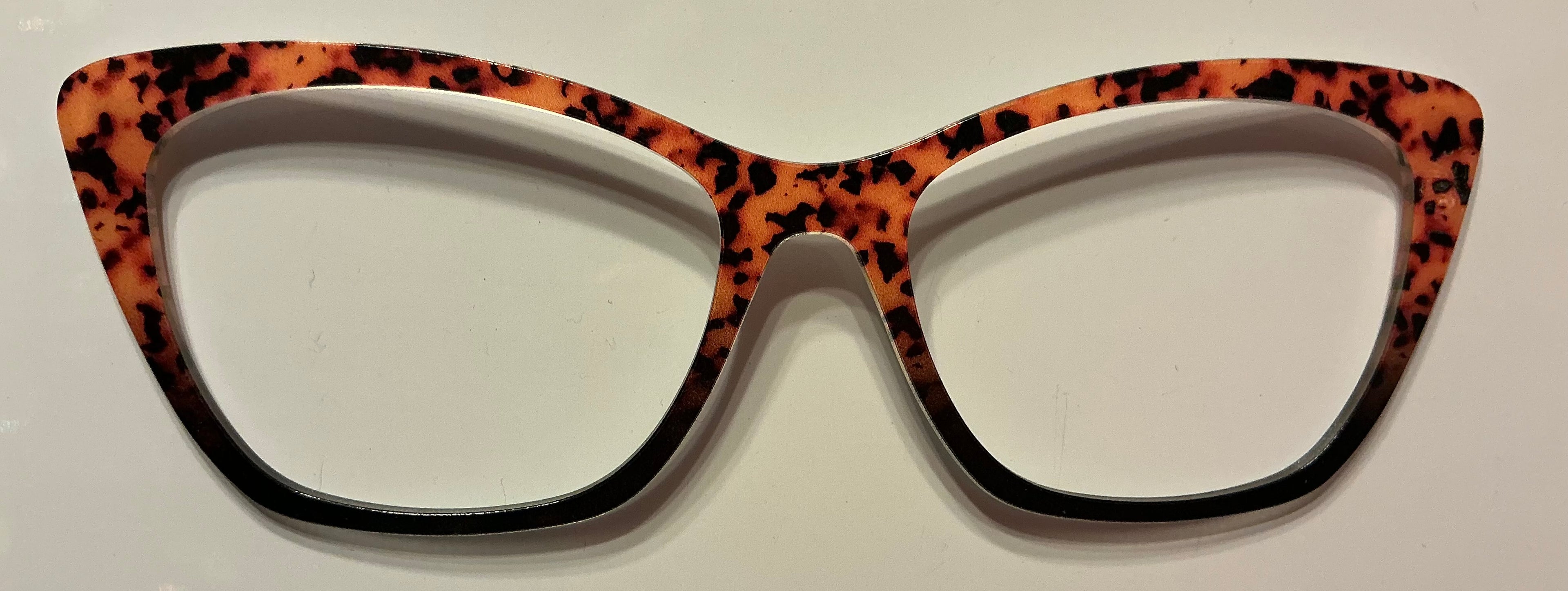 PAIR Wanda Topper; orange tort/black split