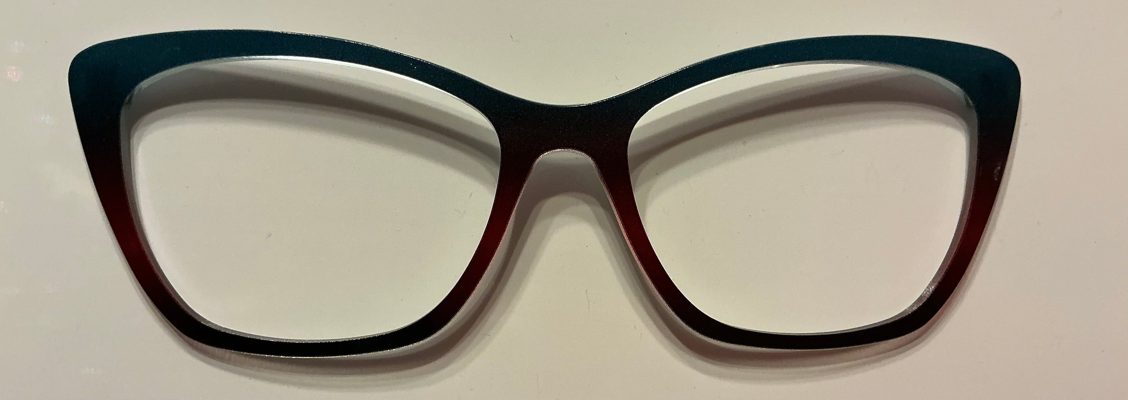 PAIR Wanda Topper; teal to espresso gradient