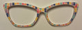 PAIR Wanda Topper; multicolored pineapples
