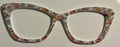 Wanda Topper; light gray with flowers