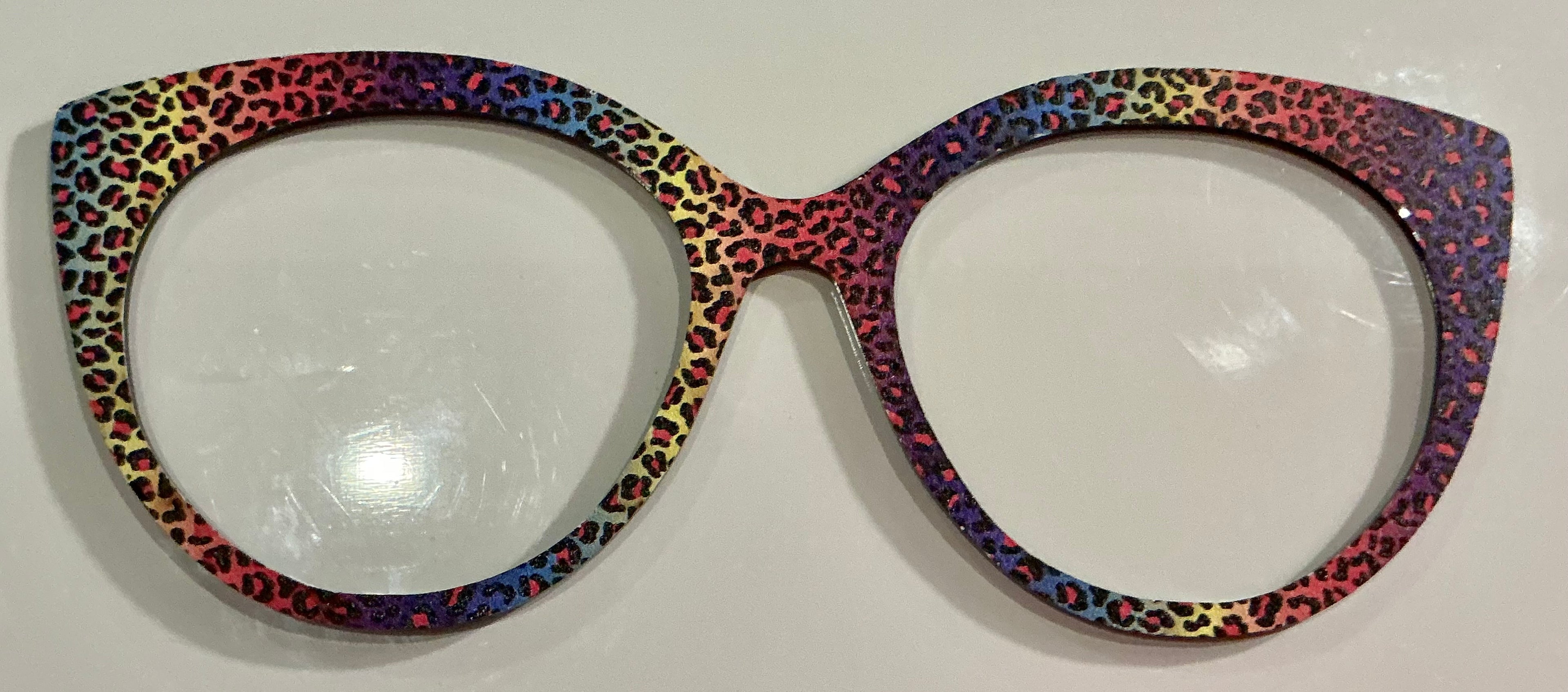 Zuri Topper,rainbow animal print