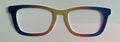 Casper Topper,  metal, blue to gold vertical ombre