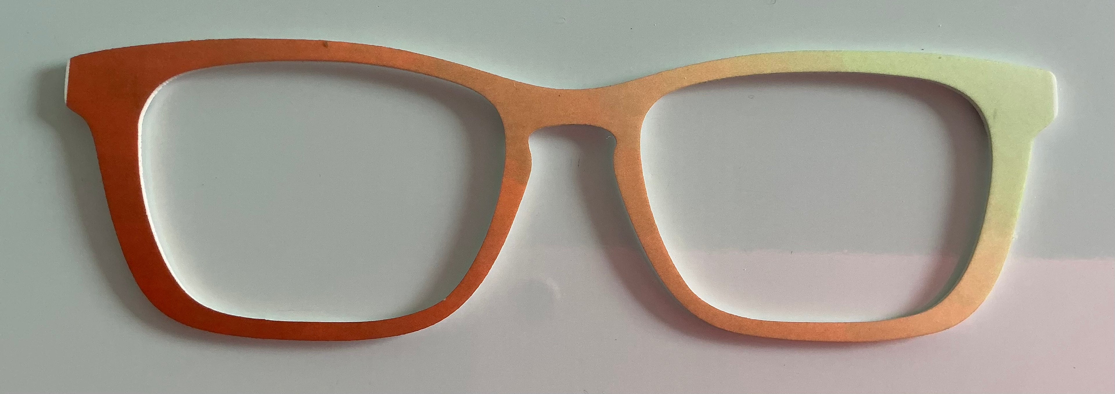 Casper Topper,  orange /yellow ombre