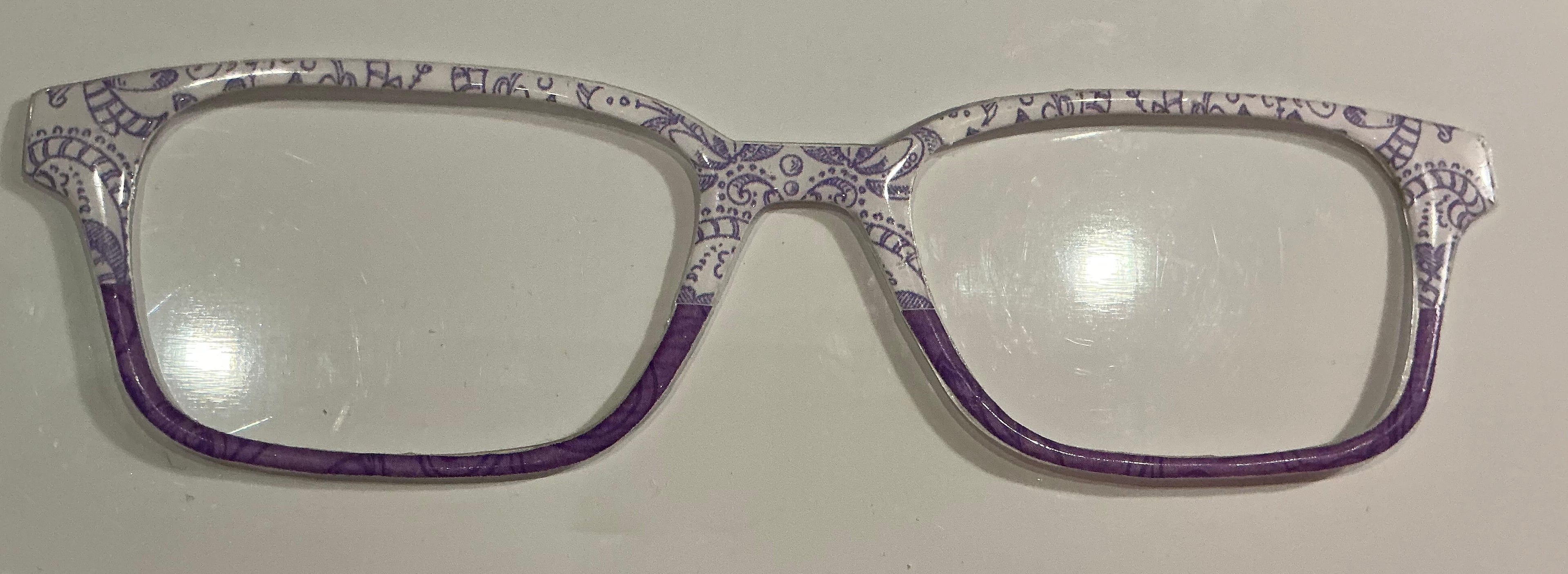 Finley Topper; purple paisley/purple split