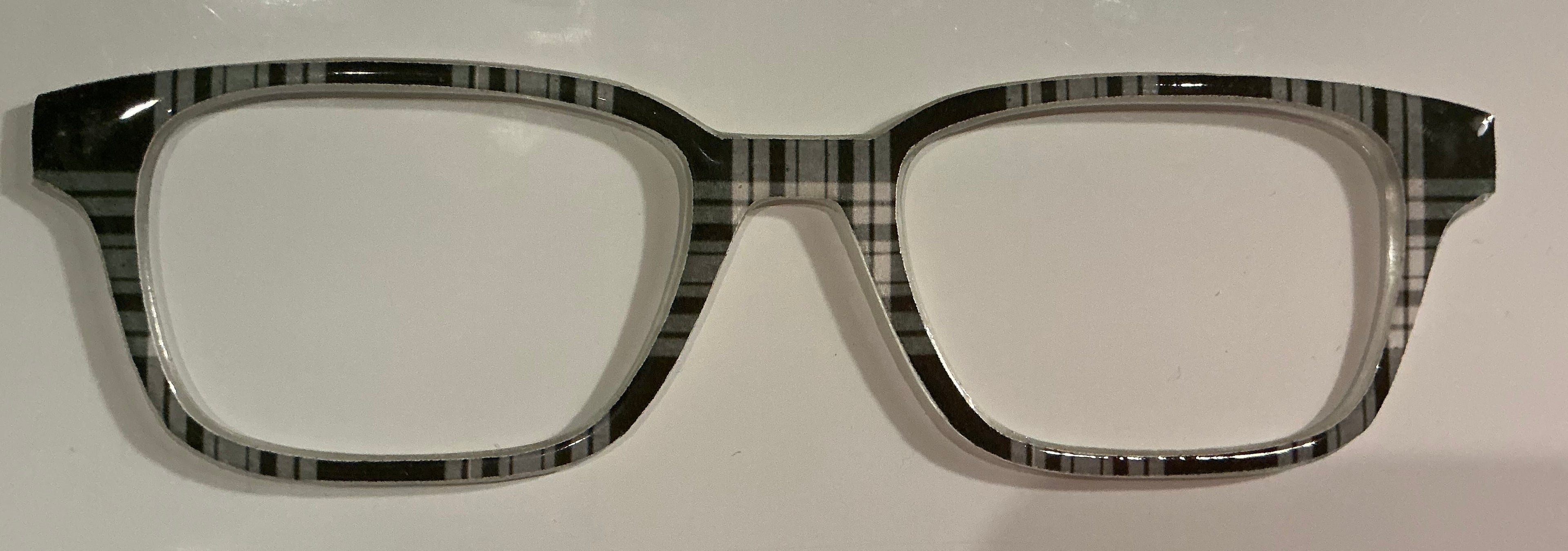 Finley Topper; green and white plaid