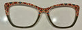 PAIR Wanda Topper, red pattern/brown split