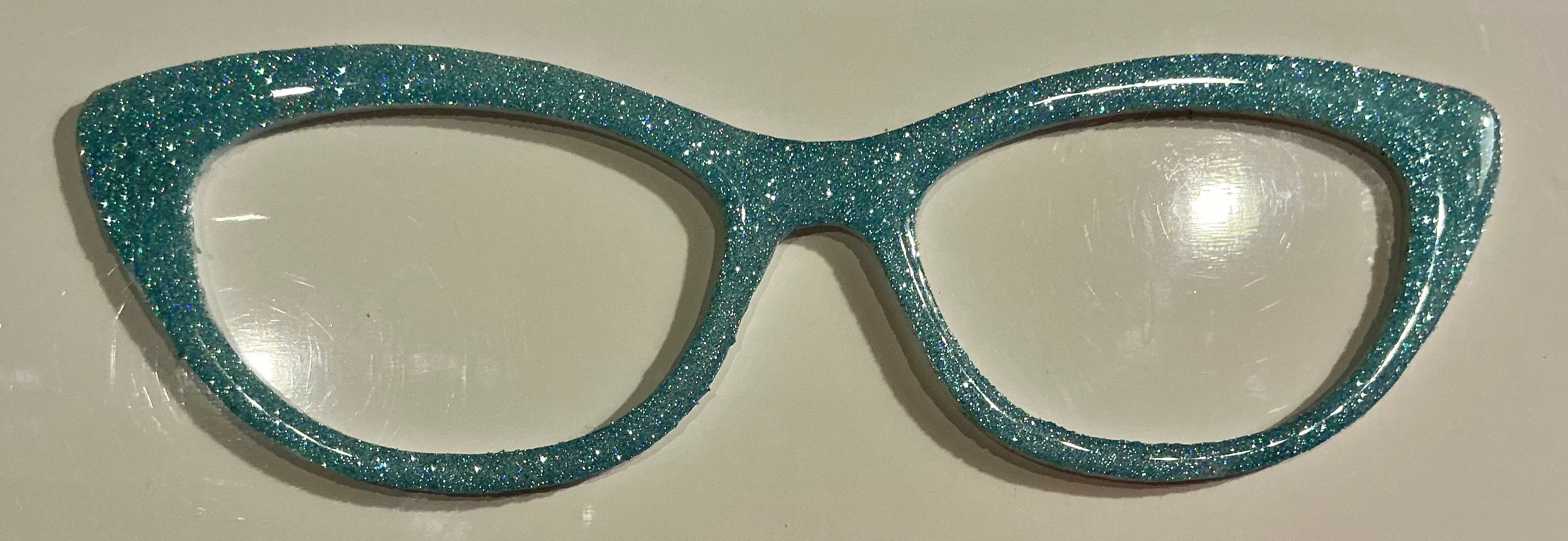 Ella Topper; light blue glitter