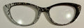 PAIR  Topper;black/white paint splatter