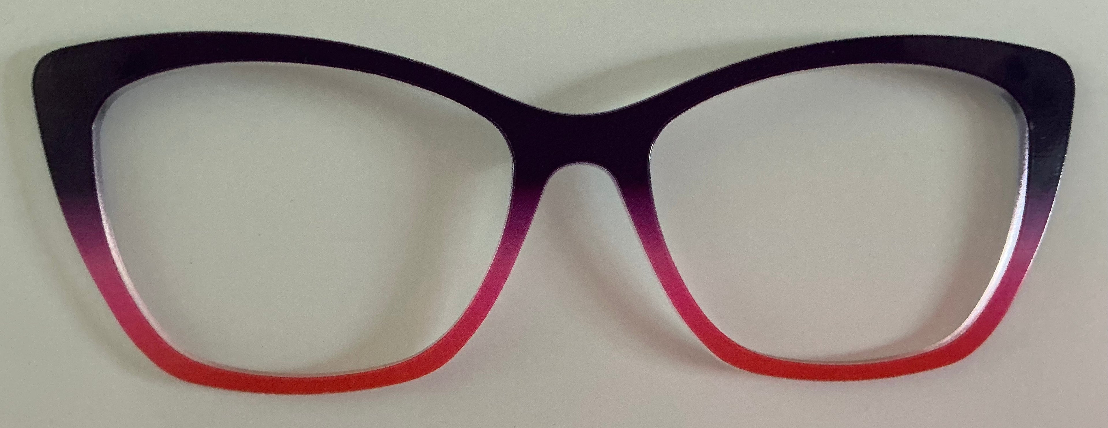 PAIR Wanda Topper, black/pink/red ombre