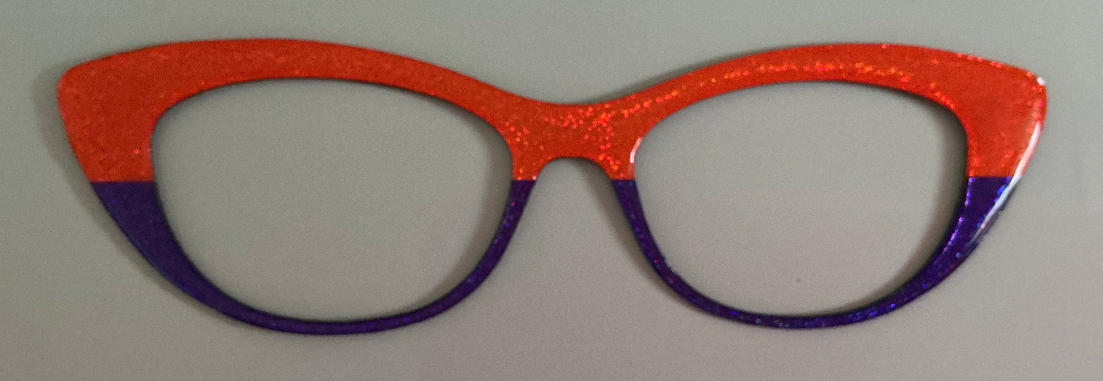 Ella Topper; orange and purple shimmer