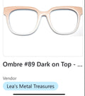 Resin Murphy Topper; Lea's Metal Treasures; Ombre #89