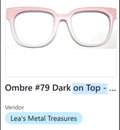 Resin Murphy Topper; Lea's Metal Treasures; Ombre #79