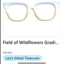 Resin Murphy Topper; Lea's Metal Treasures; Field of Wildflowers Gradient