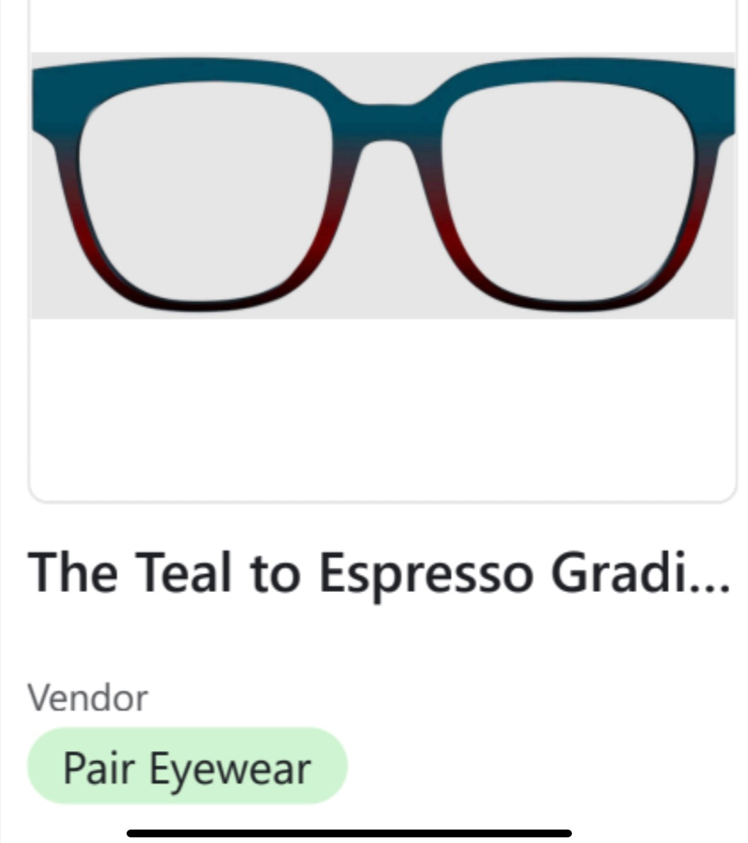 PAIR Murphy Topper;  Teal to Espresso Gradient