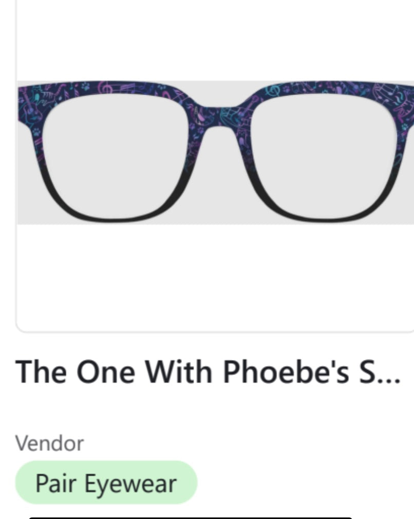 PAIR Murphy Topper;  The One With Phoebe's Song