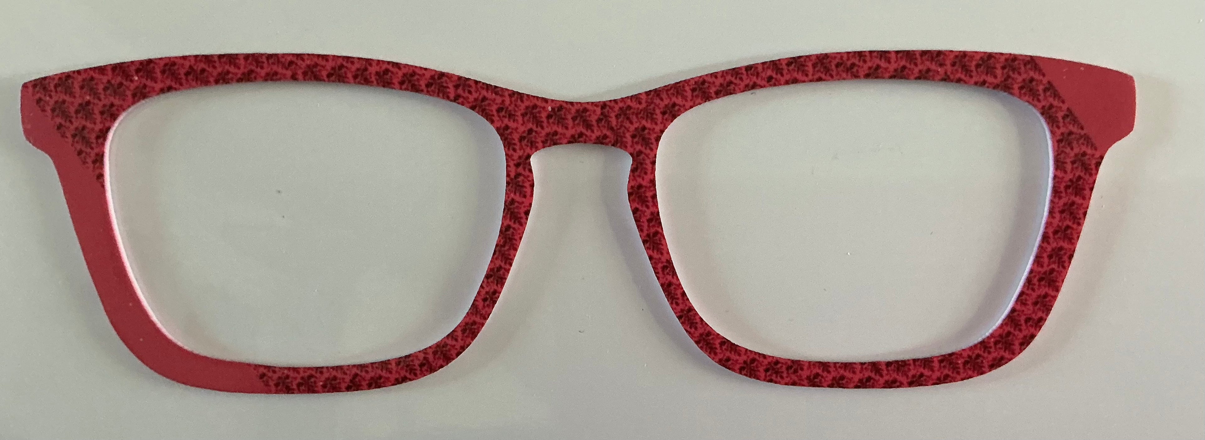 Casper Topper; mauve geometric pattern diagonal split