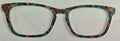 Casper Topper; metal; teal and brown swirl pattern