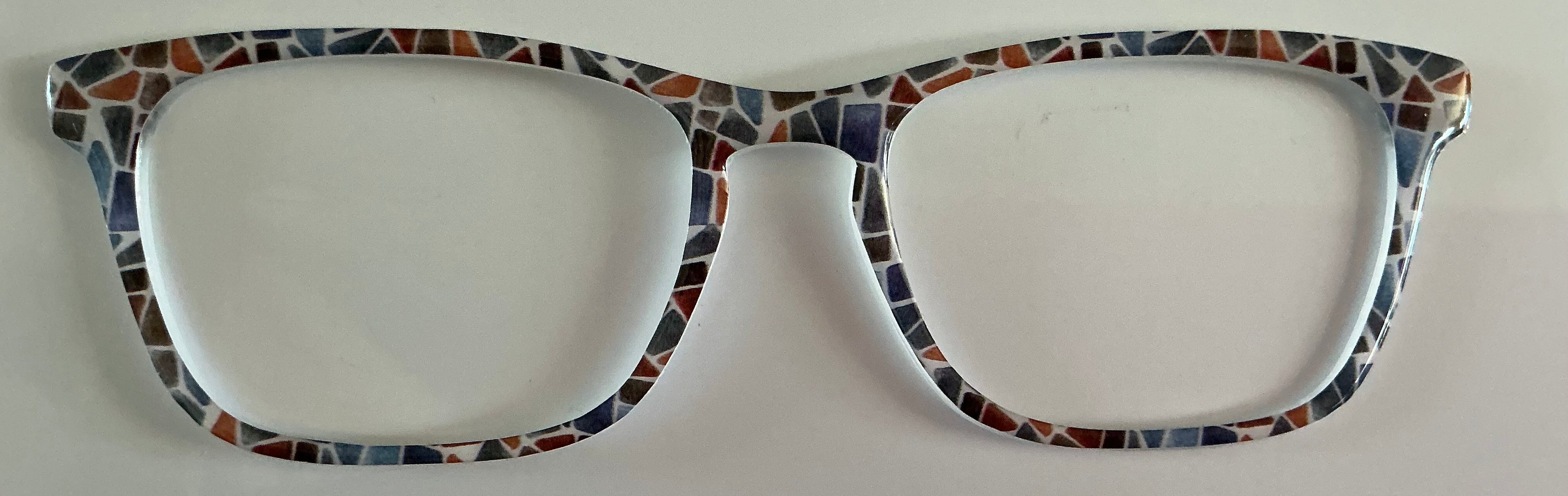 Casper Topper; blue and gold stone pattern