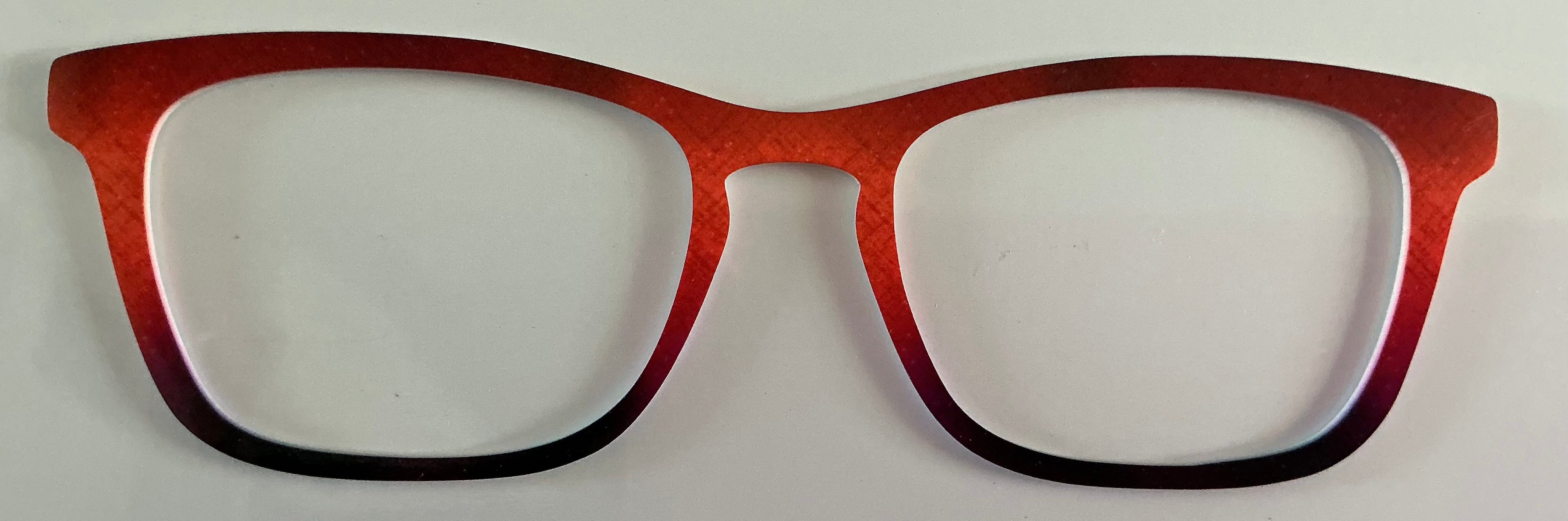Casper Topper; red to black gradient