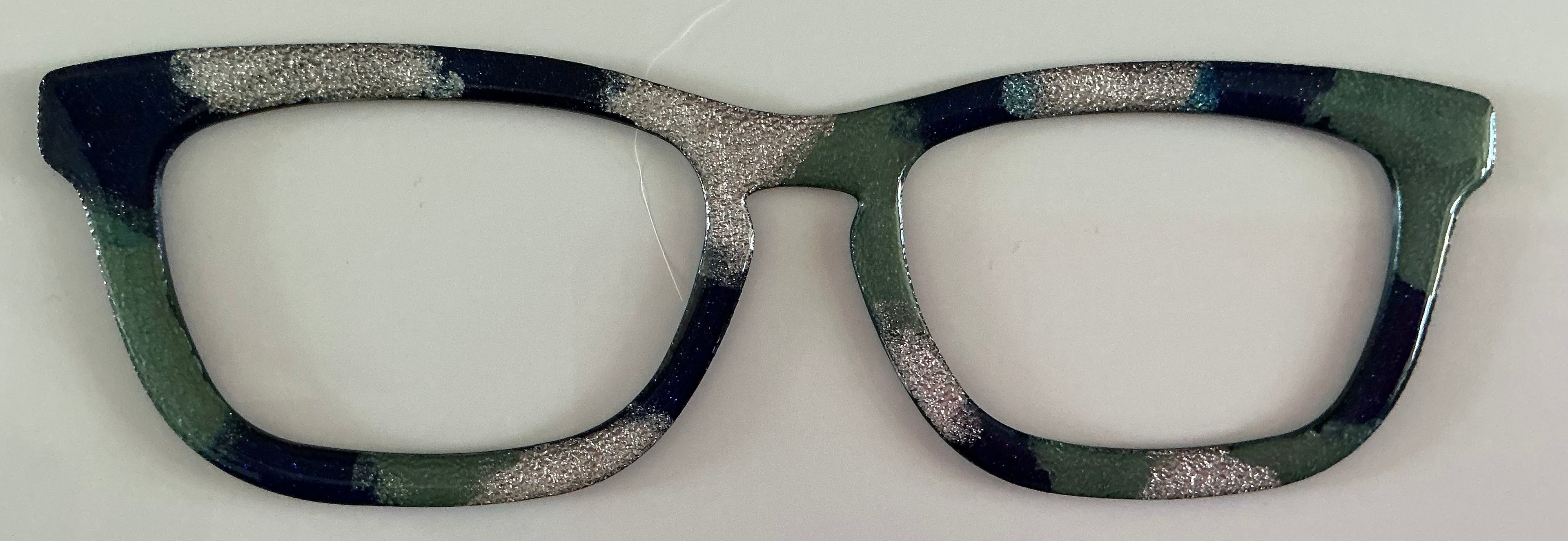 Casper Topper; silver, navy, sage shimmer