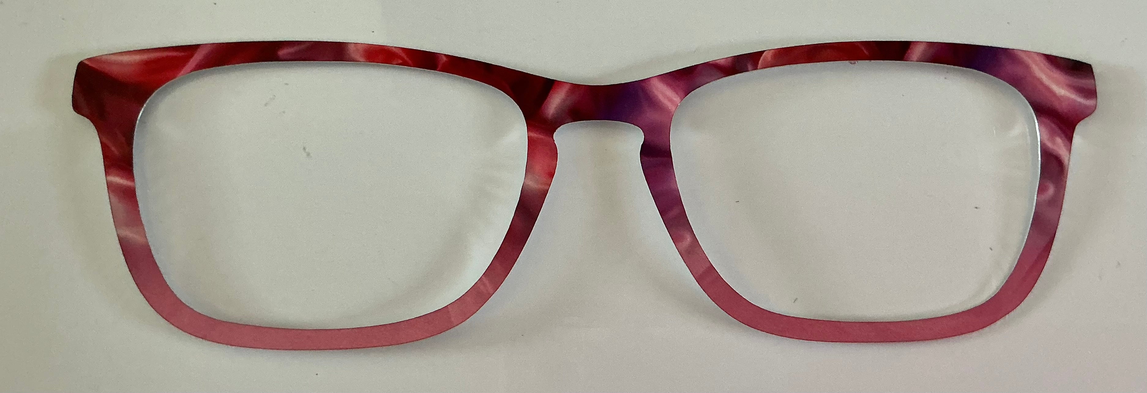Casper Topper; metal; pink and red swirl gradient to pink split