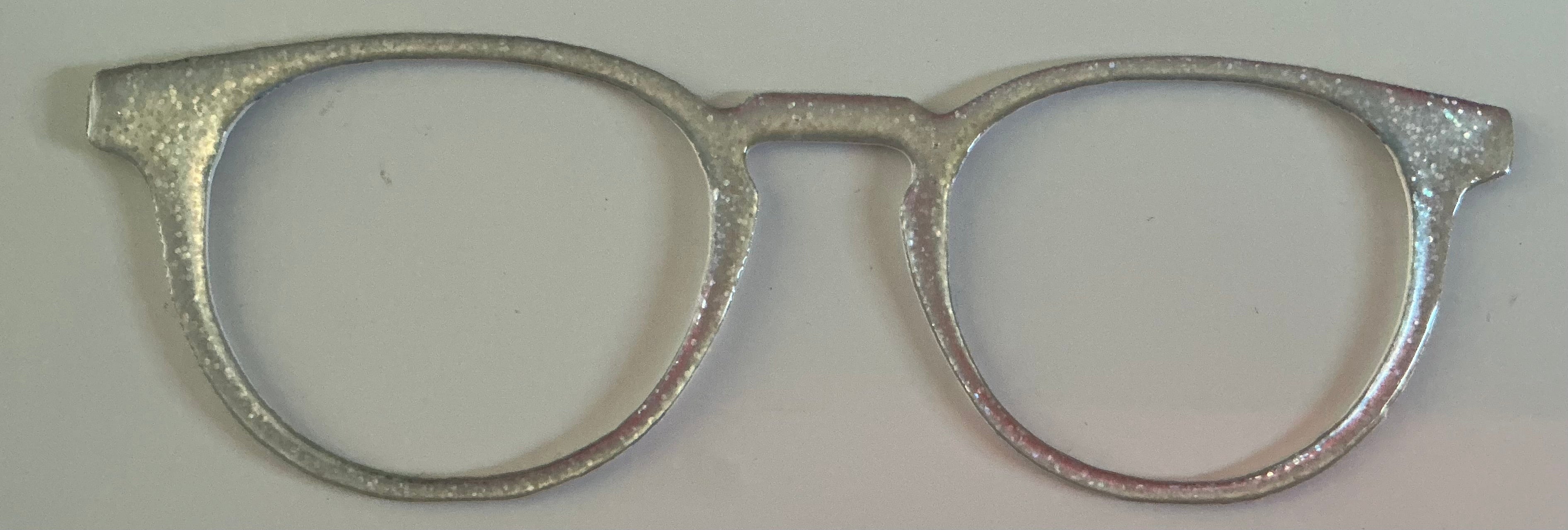 Soto Topper; silver sparkles