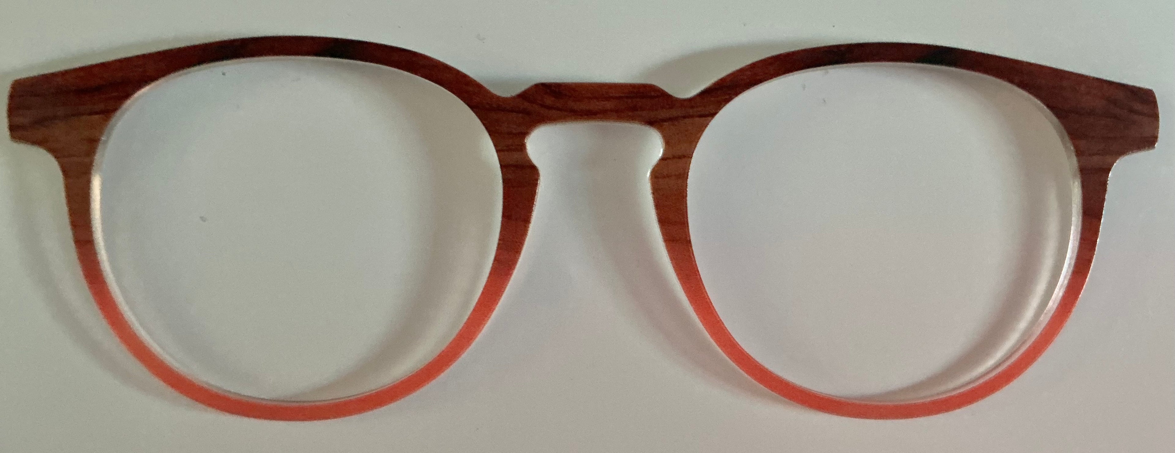 PAIR Soto Topper;  wood grain/peach split
