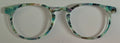 PAIR Soto Topper; green/purple alcohol ink pattern