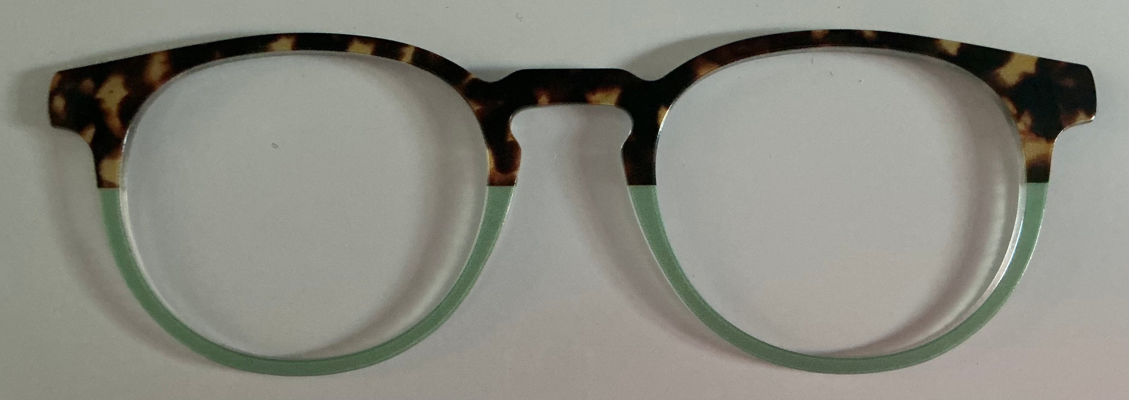 PAIR Soto Topper; aqua/tort split