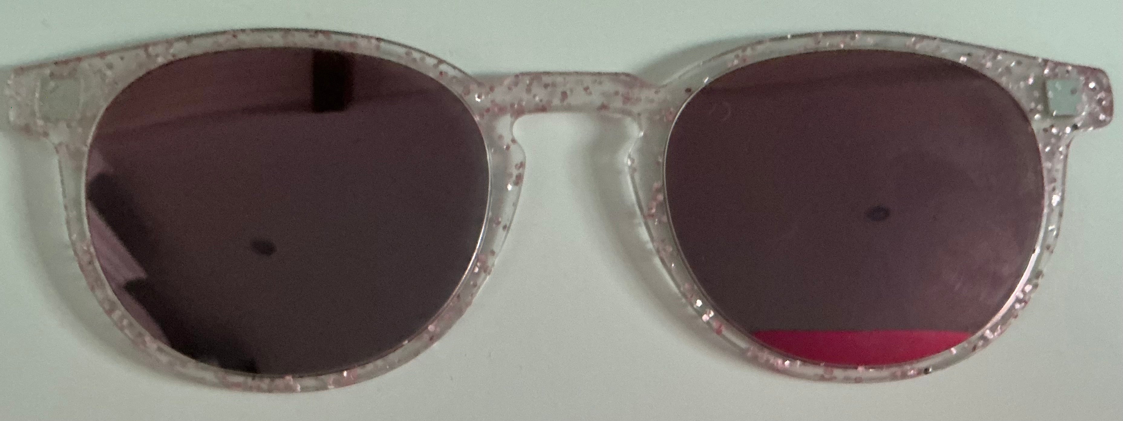 PAIR Soto Topper; pink glitter sunny